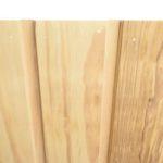 Puntschroot Puntschroten is hout wat bewerkt is waarbij aan 1 zijde een groef wordt gemaakt en aan de andere zijde een punt. Hierdoor sluit het hout goed op elkaar aan (zie foto).