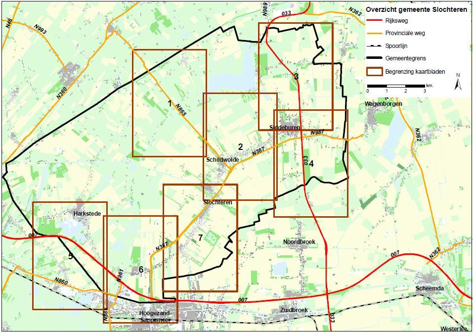 Let op: de in deze bijlage opgenomen kaartjes zijn een weergave van de provinciale wegen.