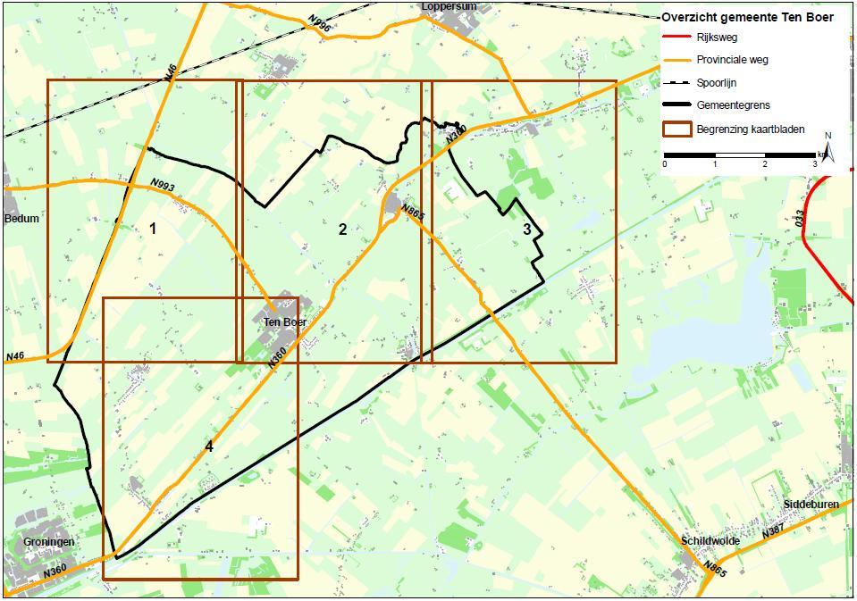 Let op: de in deze bijlage opgenomen kaartjes zijn een weergave van de provinciale wegen.