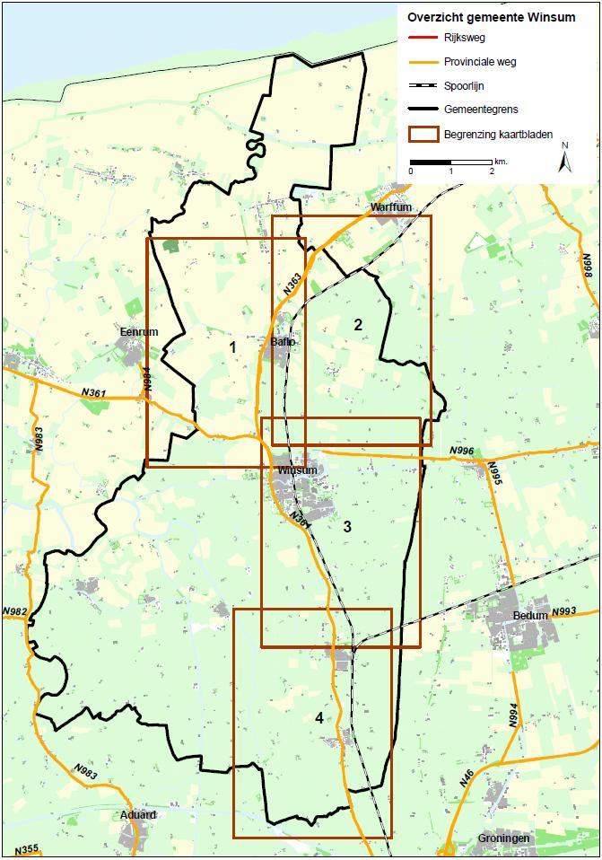 Let op: de in deze bijlage opgenomen kaartjes zijn een weergave van de provinciale wegen.