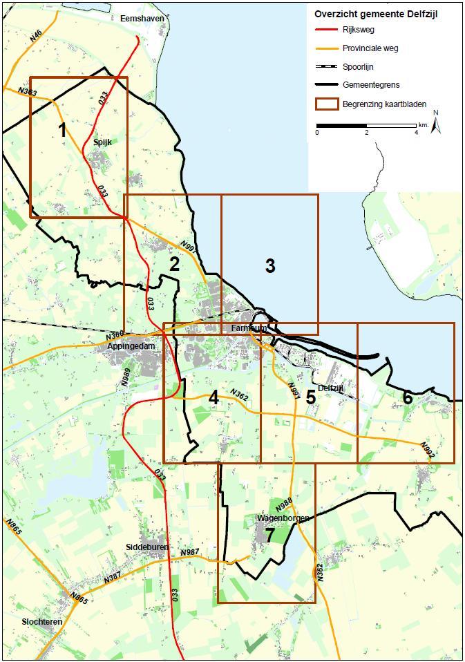 Let op: de in deze bijlage opgenomen kaartjes zijn een weergave van de provinciale wegen.