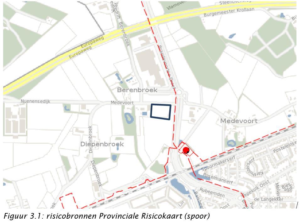 3 Ruimtelijke inventarisatie Er heeft een inventarisatie plaatsgevonden van de risicobronnen in en nabij het plangebied.