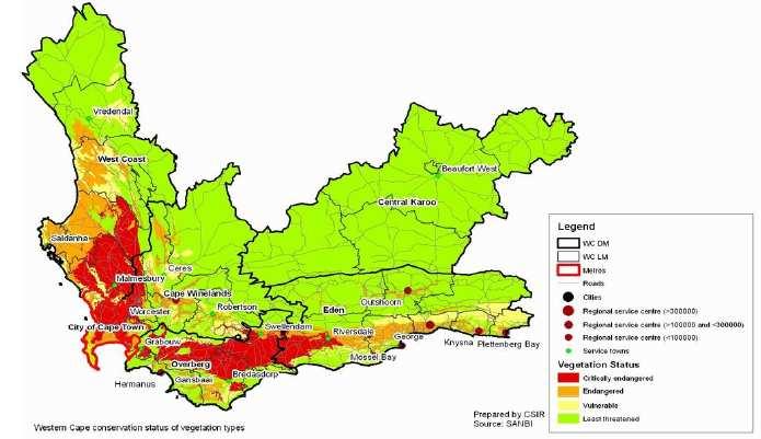 36 Source: SANBI: 2004 Die kaart wys die soort