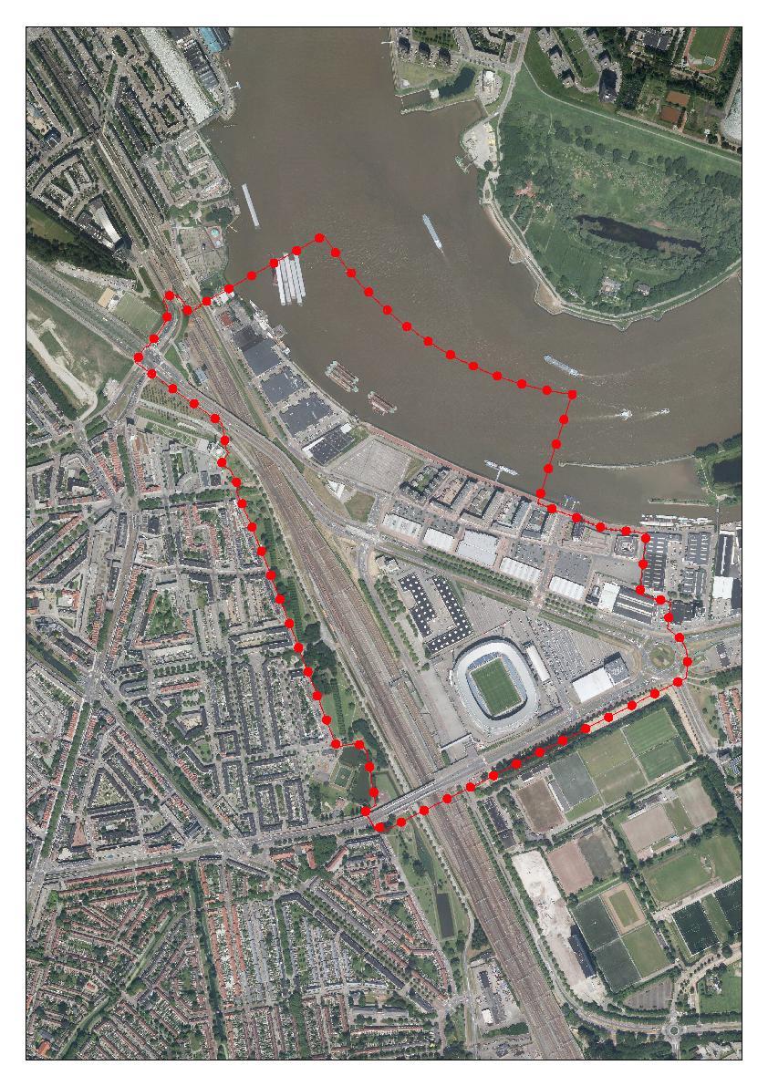 5 Figuur 1.2 Plangebied 1.3. Leeswijzer In hoofdstuk 2 van deze startnotitie wordt de ontwikkeling van Feyenoord City nader toegelicht.
