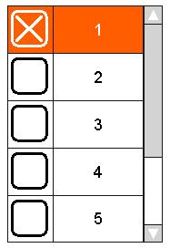 Functiebeschrijving Stroom I 1 en I 2 Instellen van de lasstroom I 1 en I 2 met een up/down laspistool: 1. Up//down laspistool activeren De stroom I 1 resp.