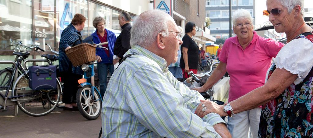 Er zijn steeds meer ouderen. Niet alle ouderen zijn kwetsbaar, een groot deel doet ondanks bijvoorbeeld een chronische aandoening volop mee.