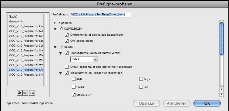 Preflight Een preflight-profiel maken in CS4 De nieuwe Active Preflight functie in InDesign CS4 is een prachtige oplossing die je tijdens het werk al meldingen maakt van eventuele problemen.