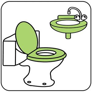 (74.1) (74.2) Vaste sanitaire ; standaard Verzameling van als standaardinrichting te beschouwen vast ingebouwde of aangesloten sanitaire, gerekend vanaf de aansluitpunten.