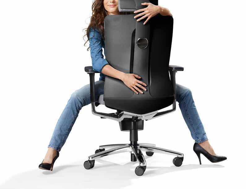 Elément de design marquant de LAMIGA, l matérialise cette nouvelle étape dans le domaine de l assise ergonomique.