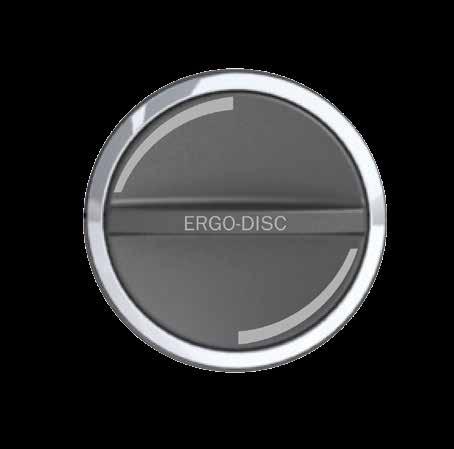 Via de geïntegreerde Ergo-Disc kan de rugleuning worden ingesteld op het gebruikersgewicht en aangepast aan de individuele wensen m.b.t. zitcomfort.