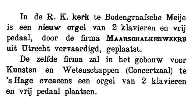 onderscheidt van vele andere orgelbouwers uit zijn tijd en een interessant onderwerp voor verder onderzoek. De grootste variant van het kleine type, nl.