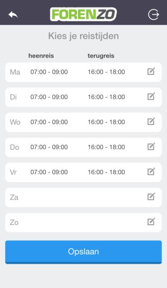 Let op: De locatievoorziening (GPS) van je toestel moet ingeschakeld zijn om ritten te registreren.