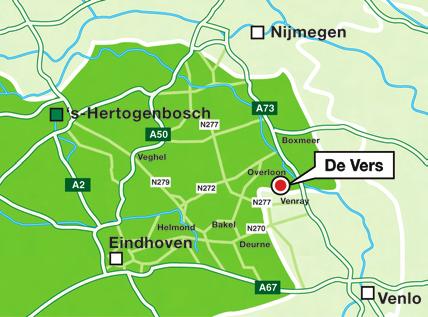 Routebeschrijving Eigen vervoer Komend uit de richting Zwolle: A50 richting Arnhem en vervolgens richting Nijmegen. * Bij Nijmegen de A73 richting Venlo. Afrit (nr. 7) richting Overloon.