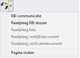 HOOFDSTUK 6. VWO CURSISTEN 60 In het KBI dossier scherm vind je bovenaan een knop : KBI communicatie: opent een dialoog die al de communicatie toont tussen Wisa en KBI mbt. dit dossier.