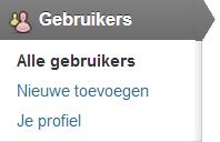 10. Gebruikers Via het onderdeel Gebruikers uit het linkermenu kun je, indien je daar de juiste rechten voor hebt, een nieuwe gebruiker aanmaken voor Wordpress en deze een rol geven