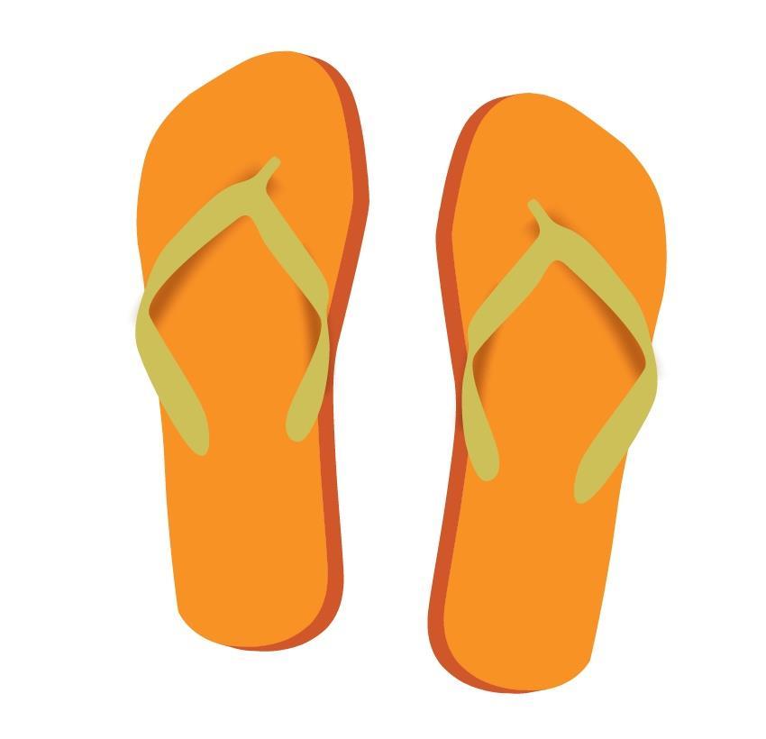 Stap 10 We zullen ons flip-flops in het zand begraven "", dus trek een rechthoek met een licht gekneusde rand aan de onderkant.