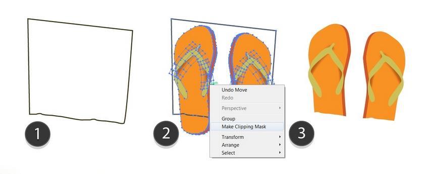 Stap 11 Tenslotte trekt u de schaduw onze flipflops