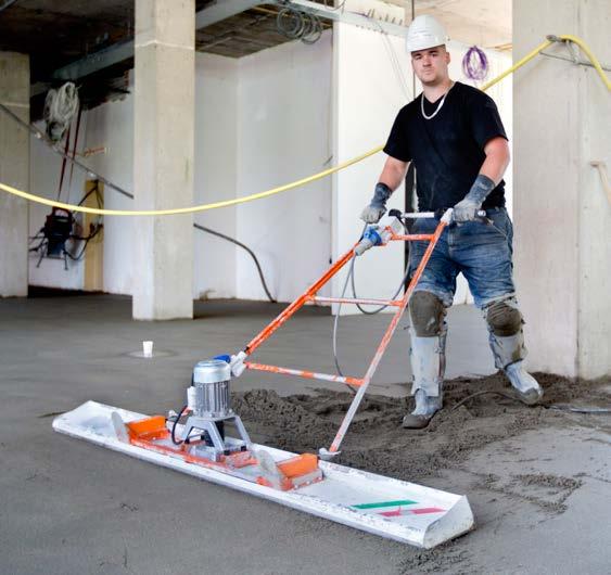 Arbovriendelijk vloerenleggen Vanaf 1 januari 2015 moeten zandcementdekvloeren met mechanische hulpmiddelen worden gelegd.