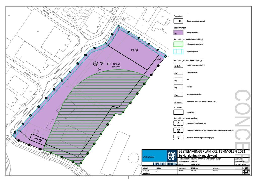 Inventarisatie risicobronnen en verantwoording Handelsweg (1 e herziening Kreitenmolen) Het project betreft een uitbreiding van het huidige bedrijventerein Kreitenmolen.