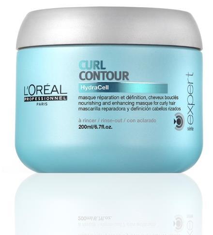 CURL CONTOUR Gekruld, golvend haar HYDRACELL: Incell: Herstructureert het haar binnenin Micro-emulsie + glycerine: Definieert en voedt het haar in luchtigheid.