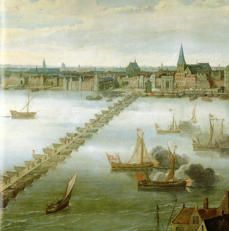 Detail of Gezicht op Antwerpen van de westerzijde (View of Antwerp from the west side), Jan Wildens, 2 nd quarter of the 17 th c.