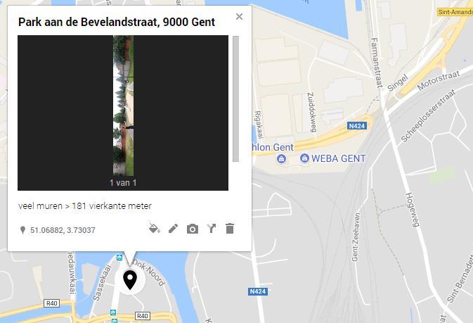 Wijk Muide Muilestede - Afrikalaan Park Bevelandstraat Adres (straat, huisnummer, stad, postcode) De muren zijn gelegen in het park aan de Bevelandstraat.