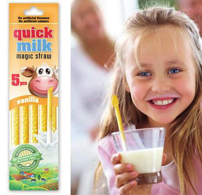 Quick Milk, diverse smaken 20 x 5 rietjes Caramel Chocolate Banana