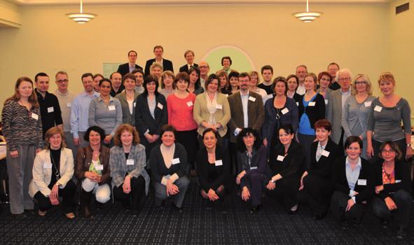 Deelnemers aan de startbijeenkomst EUPRESCO 2 in Kopenhagen, maart 2011. EUPHRESCO telt nu 31 partners uit 22 landen, en 14 waarnemers.