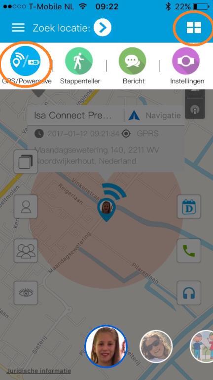 9.2 Instellen actieve GPS tracking/pwersave De GPS tracking p het
