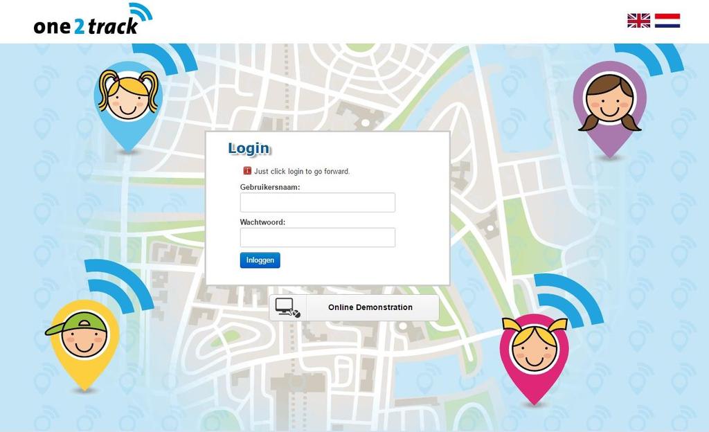 13. Online GPS platfrm Naast de ne2track app kunt u k gebruik maken van ns nline