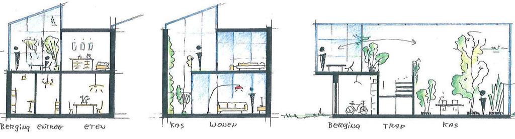 Figuur 3.4 Plattegrond van de woningen, eerste verdieping [14] Figuur 3.