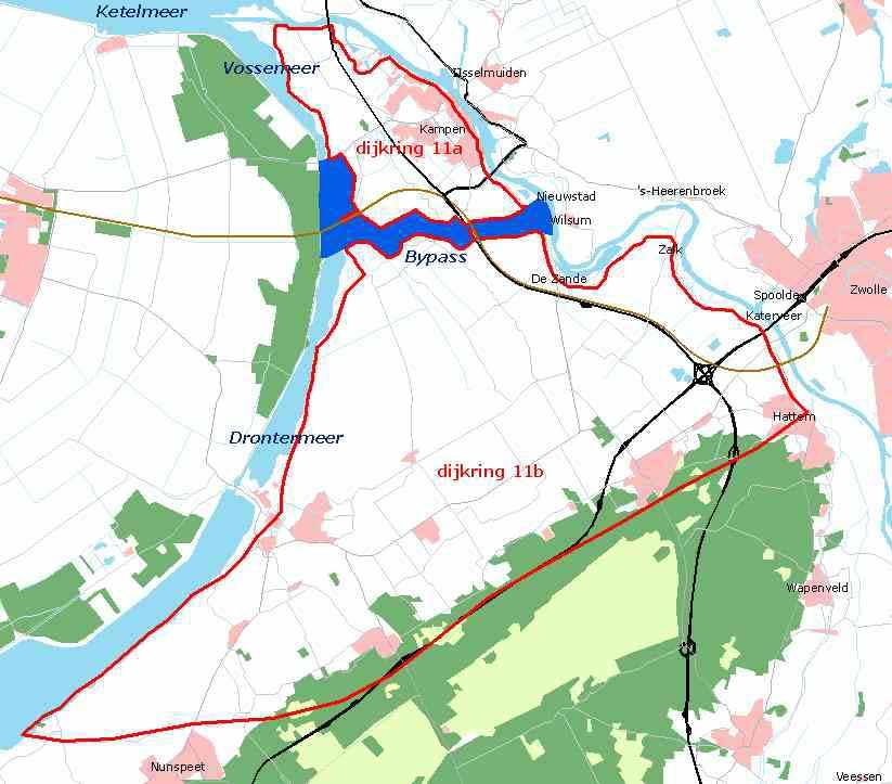 juni 2009 Veiligheidsaspecten van de bypass Kampen 6 Samenvatting Hoogwater in de benedenloop van de IJssel wordt bepaald door twee factoren: hoge IJsselafvoer en hoge waterstanden op het IJsselmeer