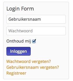 Inloggen op je website Het inloggen op de site is niet moeilijk: er zijn verschillende vormen van inloggen.