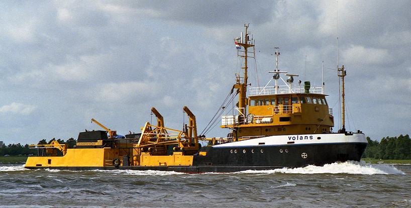 Offshore Services (Liberia) Ltd., Monrovia-Liberia. 9-1970 verkocht aan Rijkswaterstaat Directie Noordzee, s-gravenhage, herdoopt VOLANS. 1992 als VOLANS verkocht aan Roel Feenstra, Den Helder.