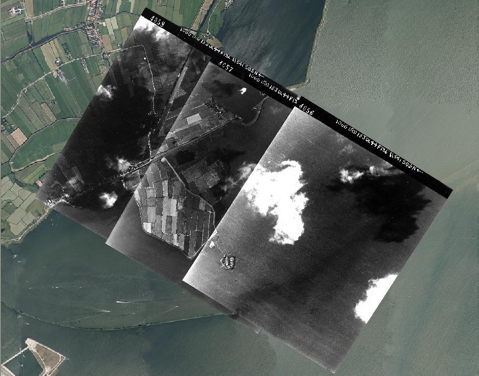Datum opname: 18 juli 1944 Locatie: Durgerdam tot Kinselmeer Beeldkwaliteit: goed Analyse: