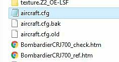Extensies zijn kleine achtervoegsels achter een bestand, zoals hieronder: cfg, bak, old.