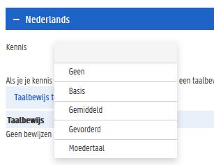 over deze taalkennis beschikt. Dit is niet verplicht.