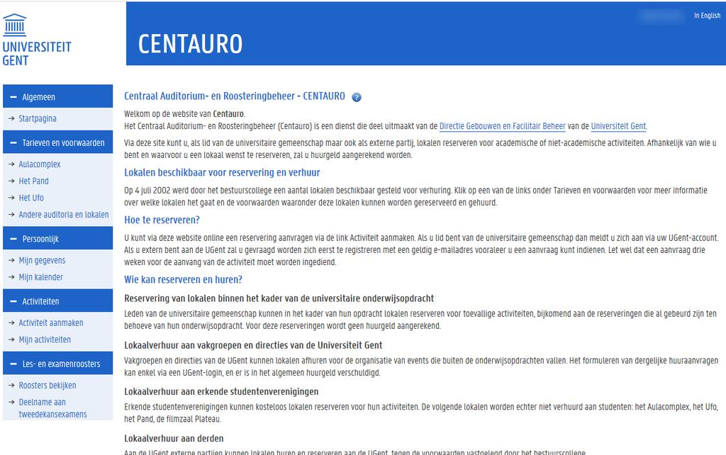 1. Kies de hoedanigheid waarvoor je het rooster wil afdrukken: als student of als lesgever. 2. Kies het soort rooster dat je wil afdrukken: het lesrooster of examenrooster. 3.