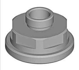 pièces détachées - onderdelen ZGHI010 Ecrou de fixation pour cartouche art. Ringo/West Bevestigingsmoer voor binnenwerk art.