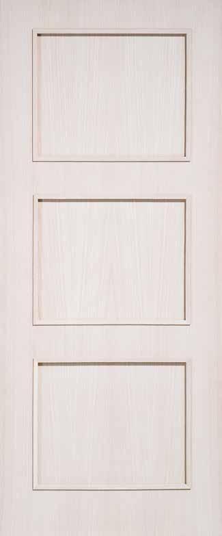 03 TRADITION 3-2018 Deze Unilux-deur is verkrijgbaar met houtfineerpanelen of als glasdeur.