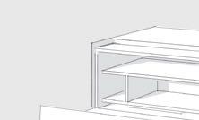 1.4 Lowboard voor Soundsystemen Voor Cocoon zijn de bewezen Spectral Soundsystemen SCA3 en BRA2 leverbaar optimaal in het meubel geïntegreerd en achter een stoffront verborgen.