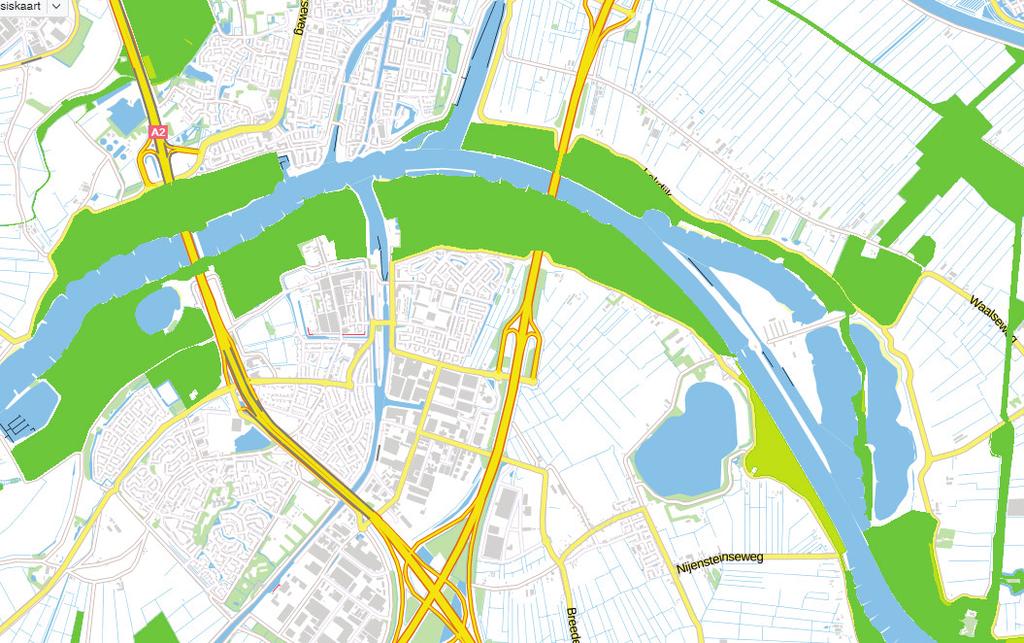 Op ruim 250 meter afstand van de planlocatie liggen de gebieden die onderdeel uitmaken van het Natuurnetwerk Nederland (voorheen de Ecologische Hoofdstructuur).
