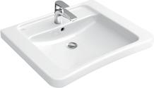 OMNIA / TARGA ARCHITECTURA LAVABO VITA WASTAFEL VITA ABATTANT SLIMSEAT CLOSETZITTING SLIMSEAT 5178 60 XX 600 x 555mm trou de robinetterie central percé / middelste kraangat doorgestoken 5178 61 XX