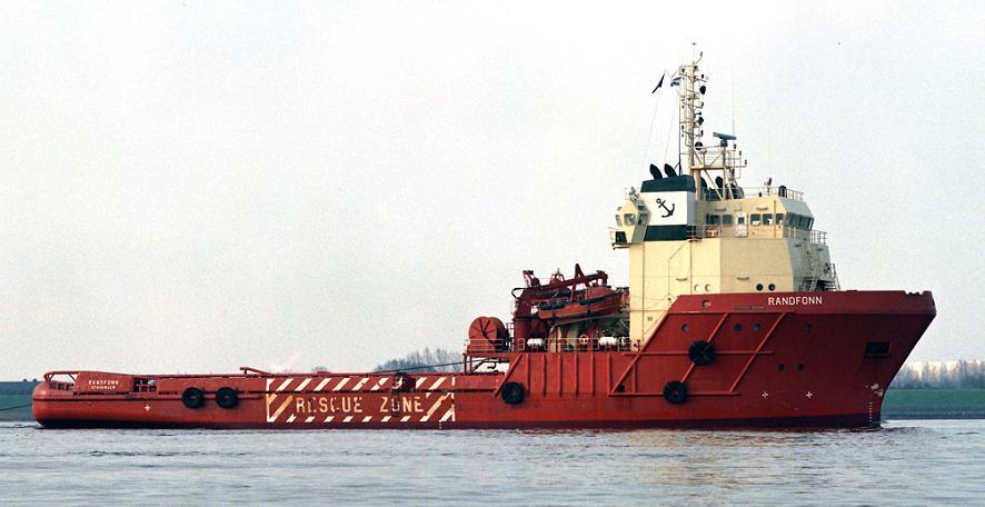 FIVEL 8309933 (NB-145), Offshore Tug/Supply Ship, 15-1-1984 (NV) te water gelaten, 5-1984 opgeleverd door Båtservice Verft A/S (667) als RANDFONN aan K/S A/S Sol-Safe III, Stavanger-Noorwegen, in