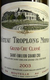 En nog een supplementje. Voor degenen die er toen niet bij waren of voor degenen die het niet meer wisten, de Maaslandse Wijnvrienden proefden reeds eerder een Chateau Troplong Mondot.