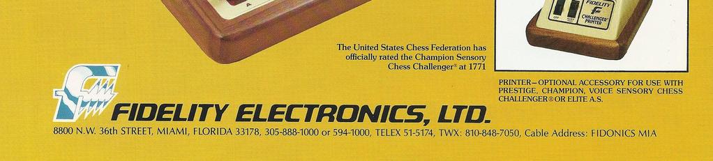 Fidelity Champion Sensory Chess Challenger: release 1981 Via het countdown-systeem kan men iedere gewenste tijdslimiet