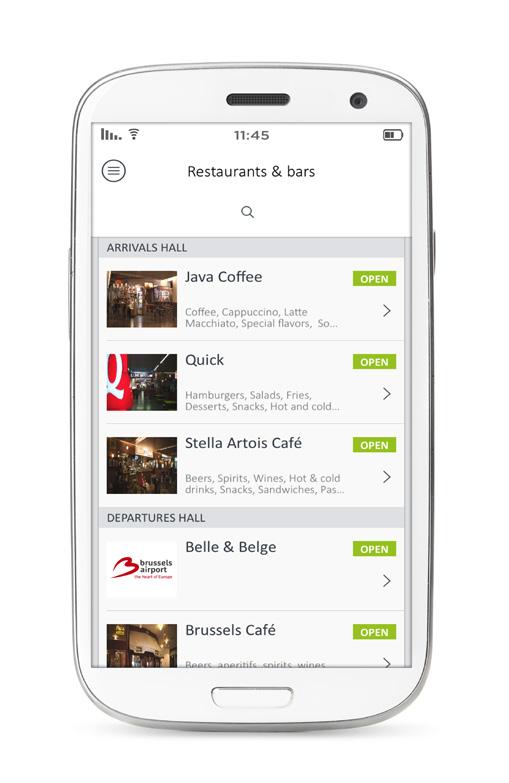 FOOD & DRINK VOUCHER Download - 2 GRATIS Brussels Airport app Je persoonlijke reisassistent Bij aankoop van min. 10.