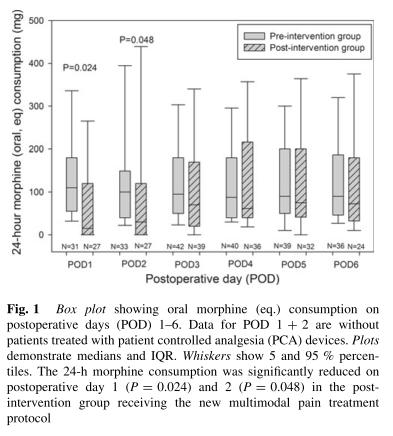 Multimodale therapie A comprehensive multimodal pain treatment reduces opioid consumption after