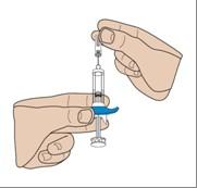 2. Ontsmetting Kies een injectieplaats en ontsmet met een in ontsmettingsmiddel gedrenkt wattenstokje.