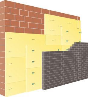 Fig. 1: meerlaagse plaatsing 6.4 Uitvoeringsdetails en -tekeningen spouwmuren met gevelmetselwerk, paragraaf 4.